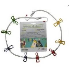 Wscheleine mit Vinyl-Klammern