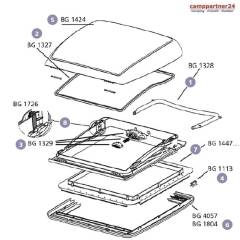 Dometic Ersatzglas komplett fr Mini Heki
