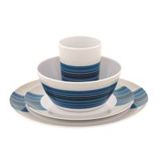 Outwell Blossom Camping Geschirr Set - blau