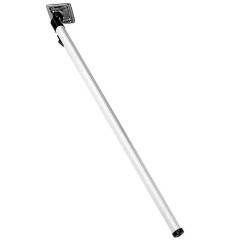 Klappsttzfu - hellgrau eloxiert