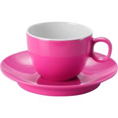 Brunner Espressotasse mit Untertasse - pink