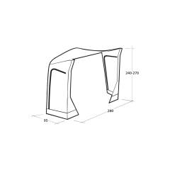 Outwell Mid/Tall Connection Park PowerAir - Busvorzelt